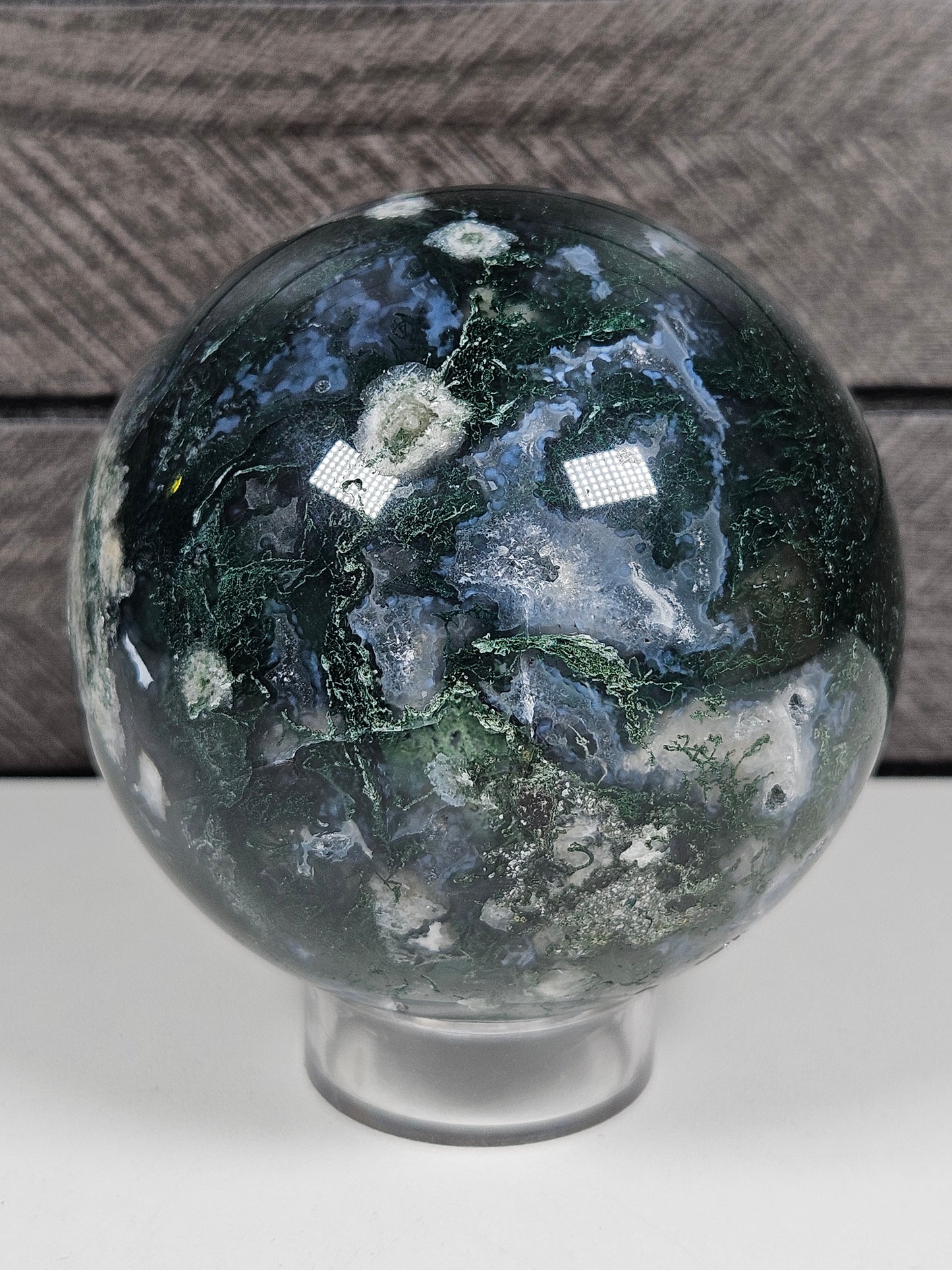 Mosagaat en Calciet bol 468 gram