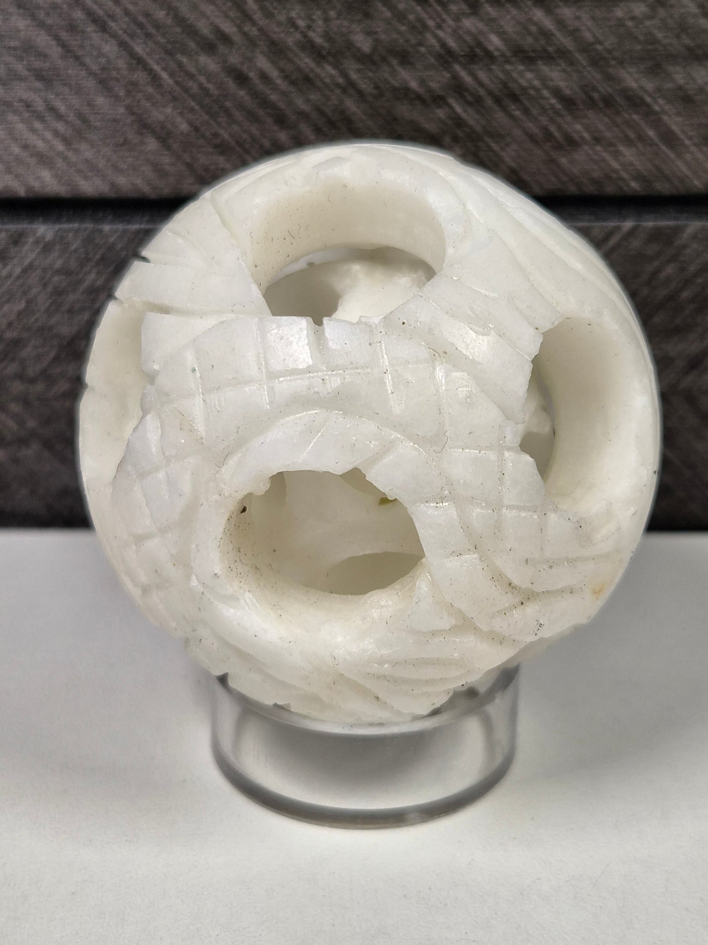 Witte Jade Drakenbol 120 gram
