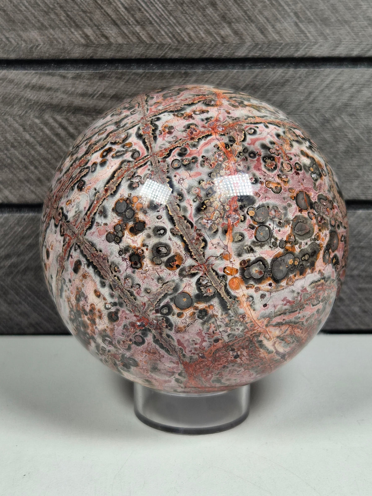 Luipaard Jaspis bol 614 gram