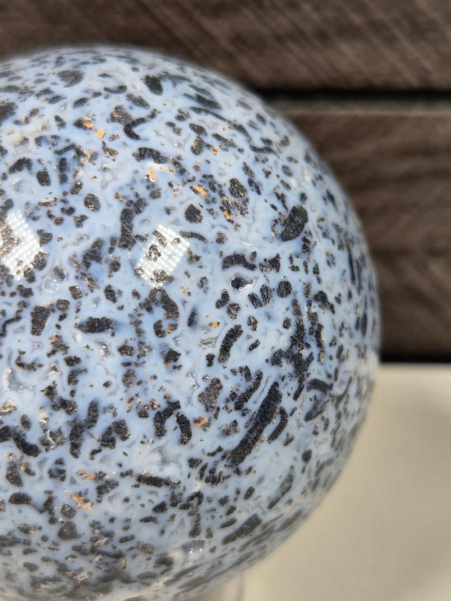 Blauwe Agaat bol 272 gram