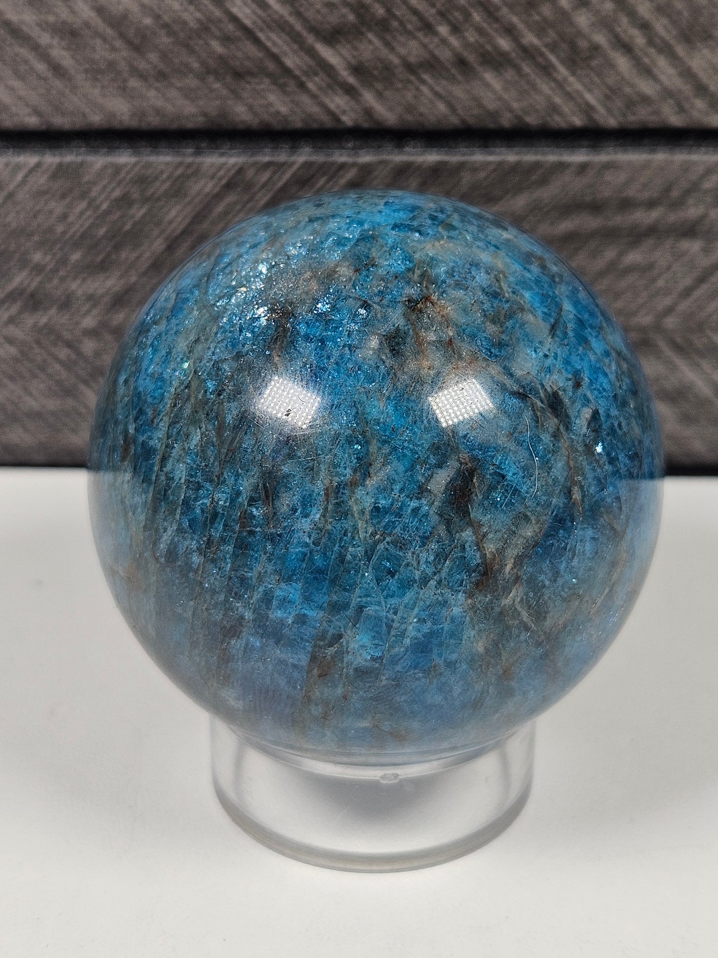 Blauwe apatiet bol 234 gram