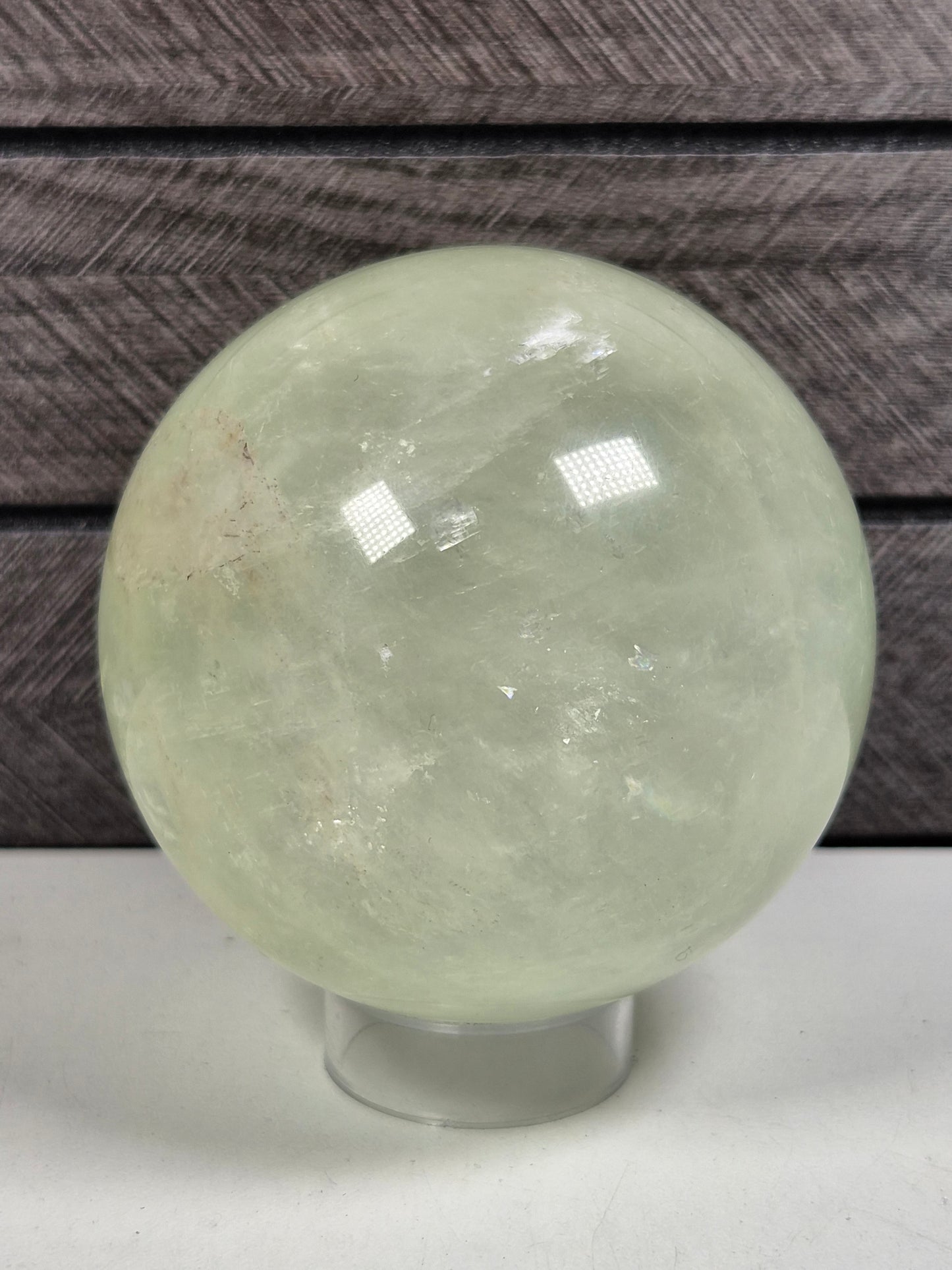 Groene Optisch Calciet bol 620 gram