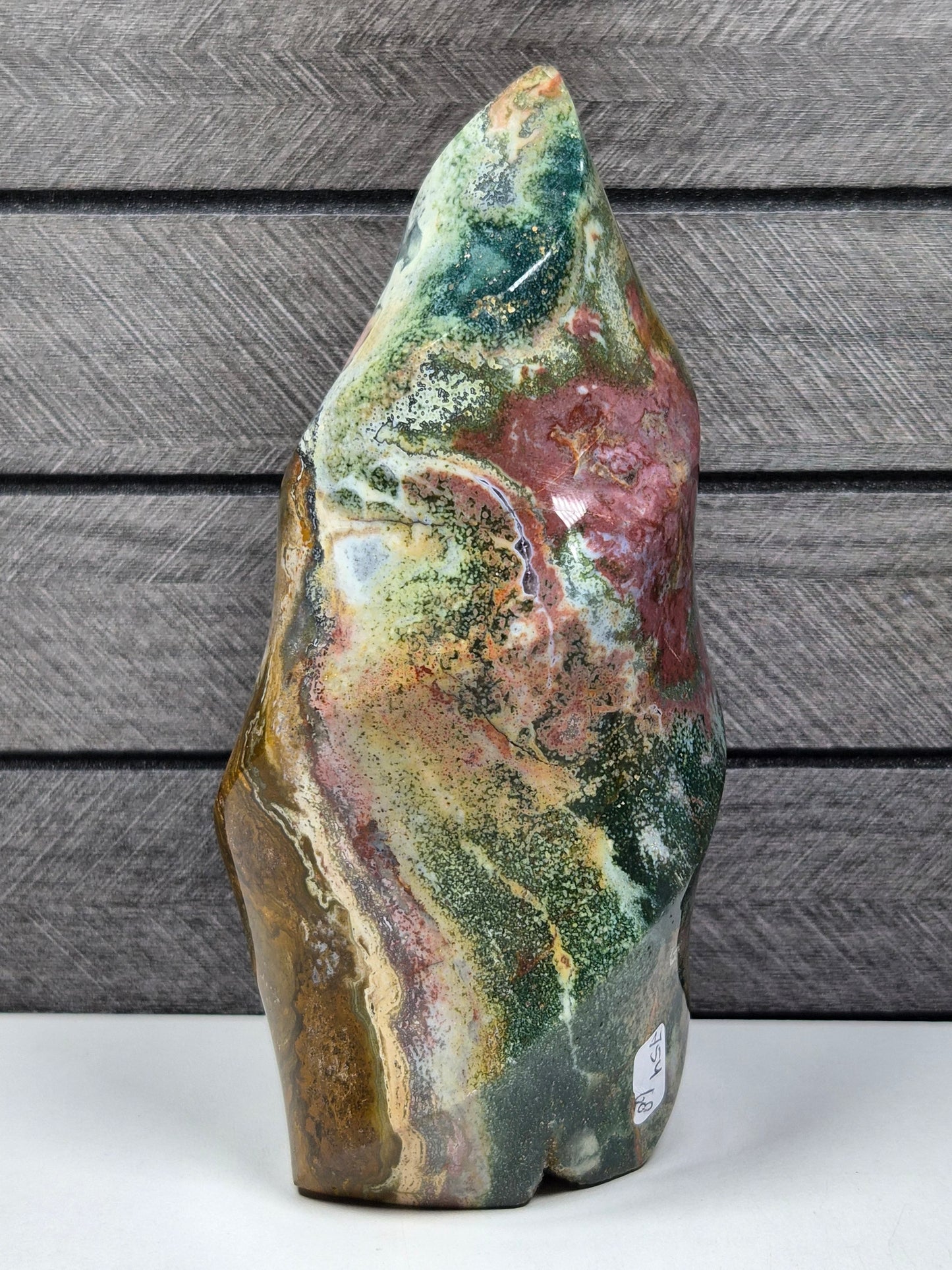 Oceaan jaspis Sculptuur 754 gram