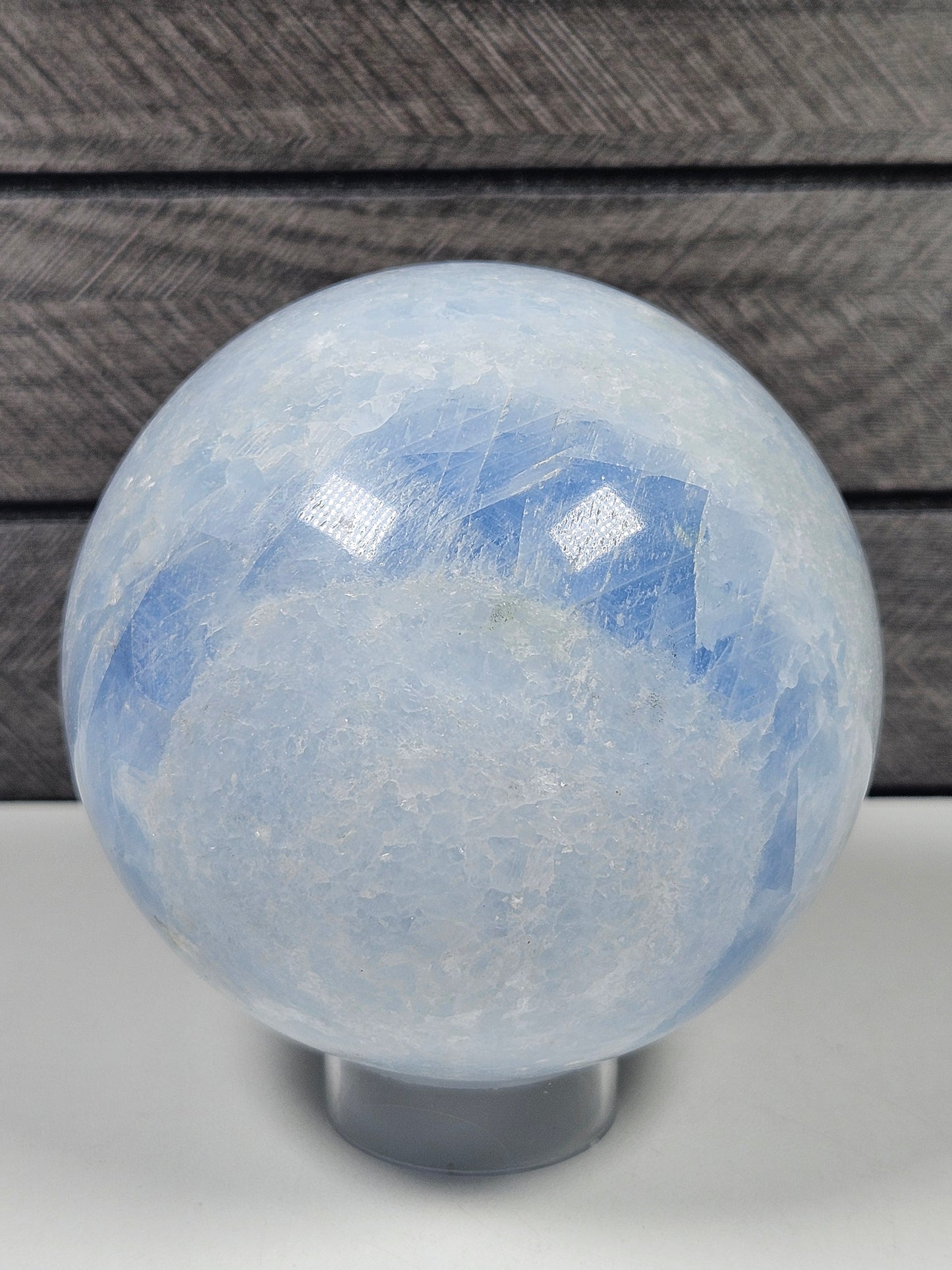 Blauwe calciet bol 824 gram