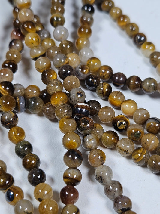 Tijgeroog kralenstreng 4mm