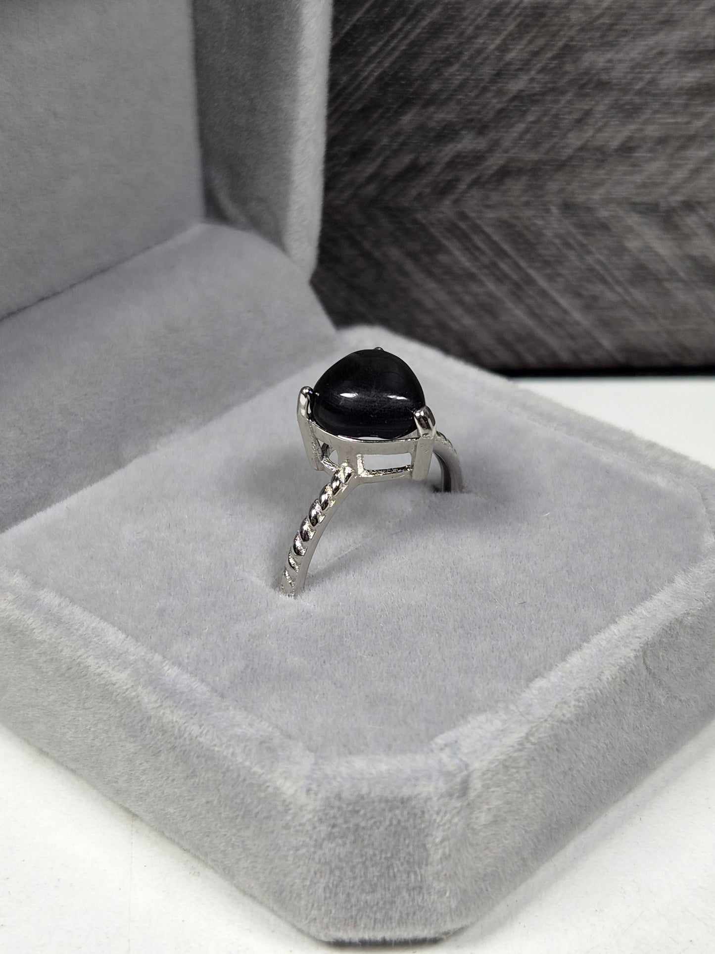 Hypersteen s925 (zilver) verstelbare ring nr13