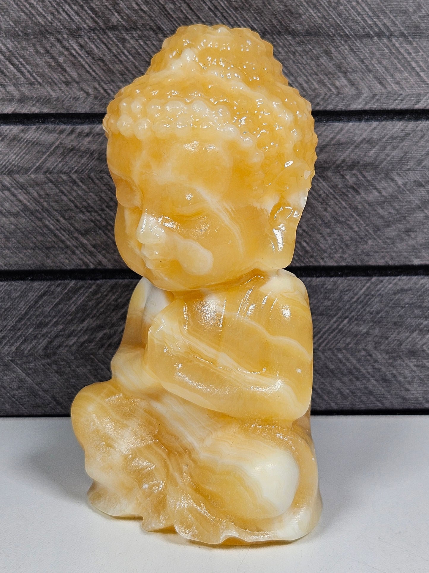 Honing Calciet Buddha 448 gram