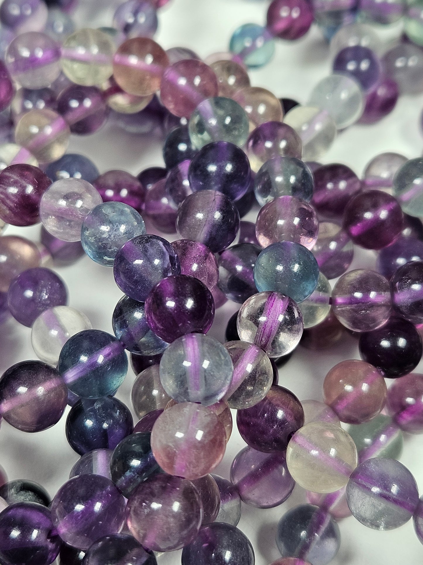 Regenboog Fluoriet armband 8mm