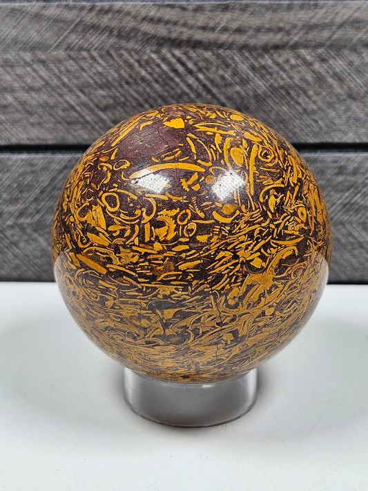 Slangen Jaspis bol 364 gram