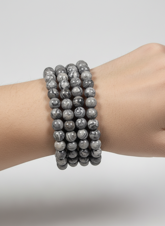 Picasso Jaspis armband 6mm