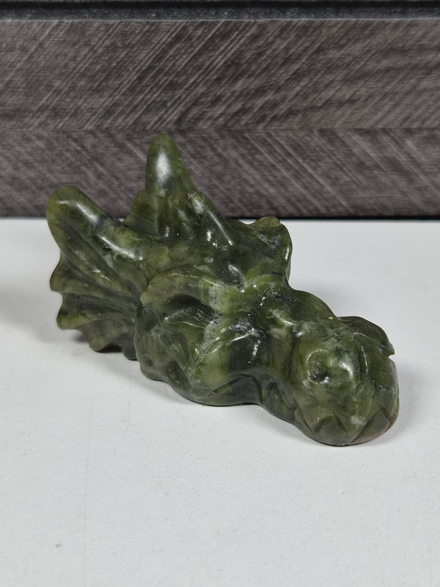 Groene Jade Drakenkop