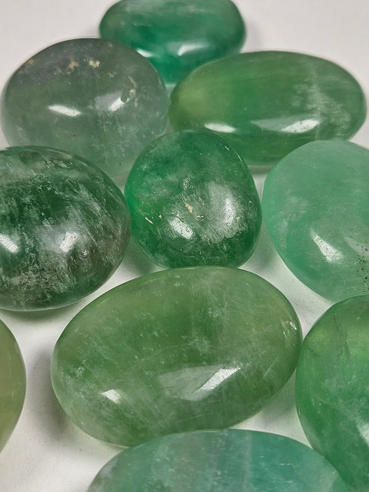 Groene fluoriet zaksteen