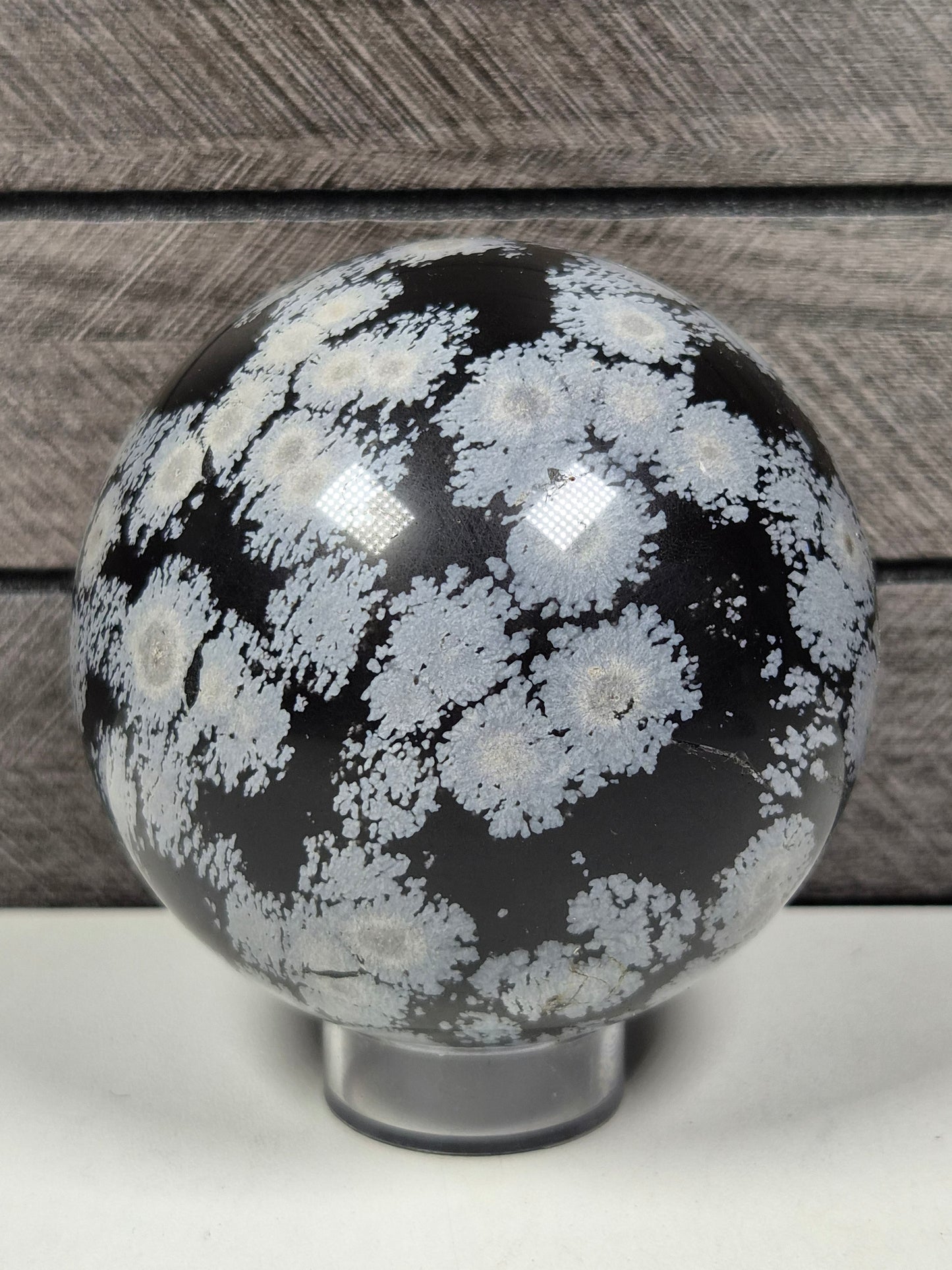 Sneeuwvlok Obsidiaan bol 642 gram