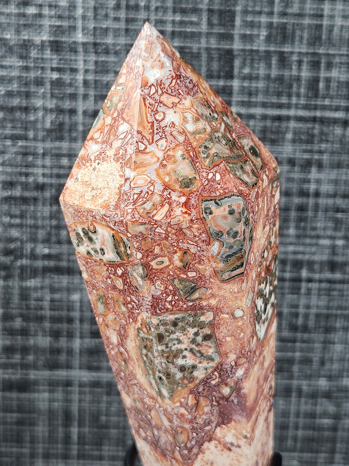 Luipaard jaspis scepter 220 gram