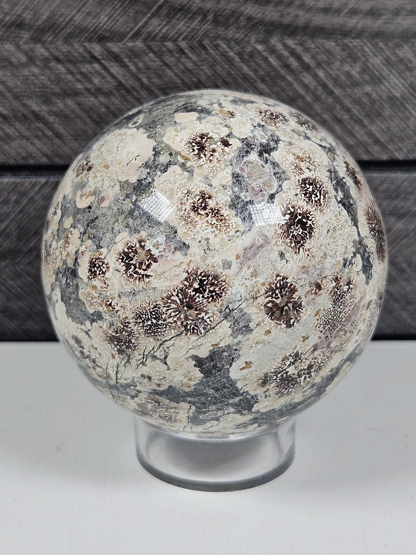 Groene Bloem Jaspis bol 342 gram