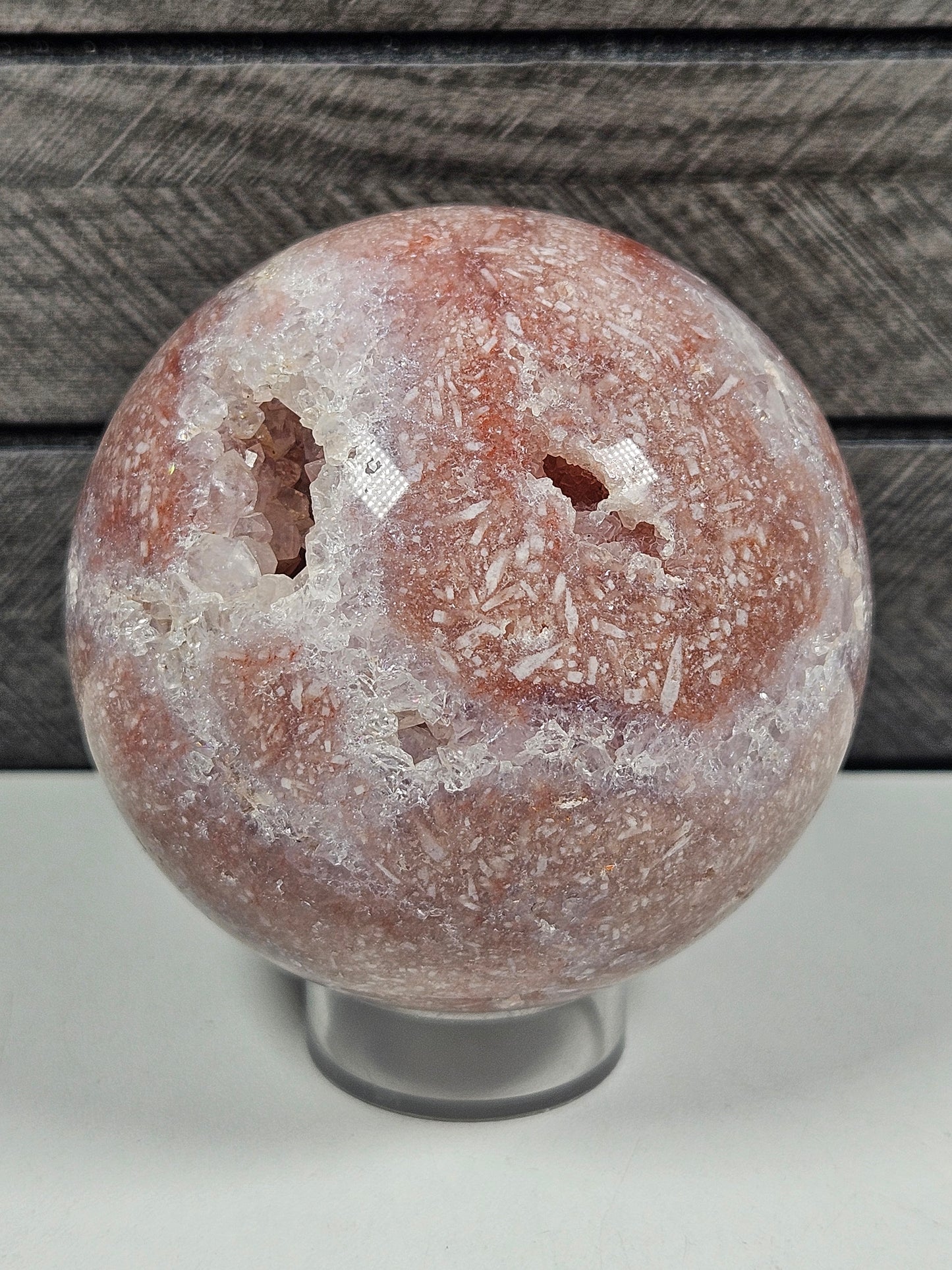 Roze amethist bol 538 gram