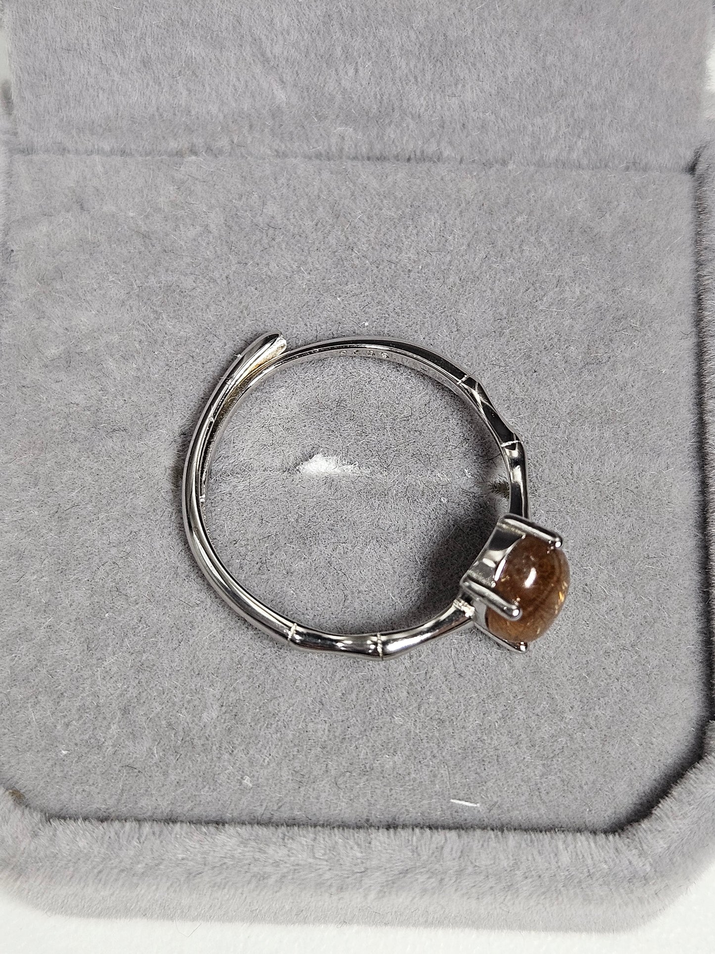Goudrutiel s925(zilver) verstelbare ring nr37