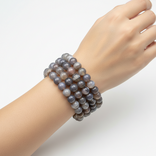 Botswana Agaat armband 8mm
