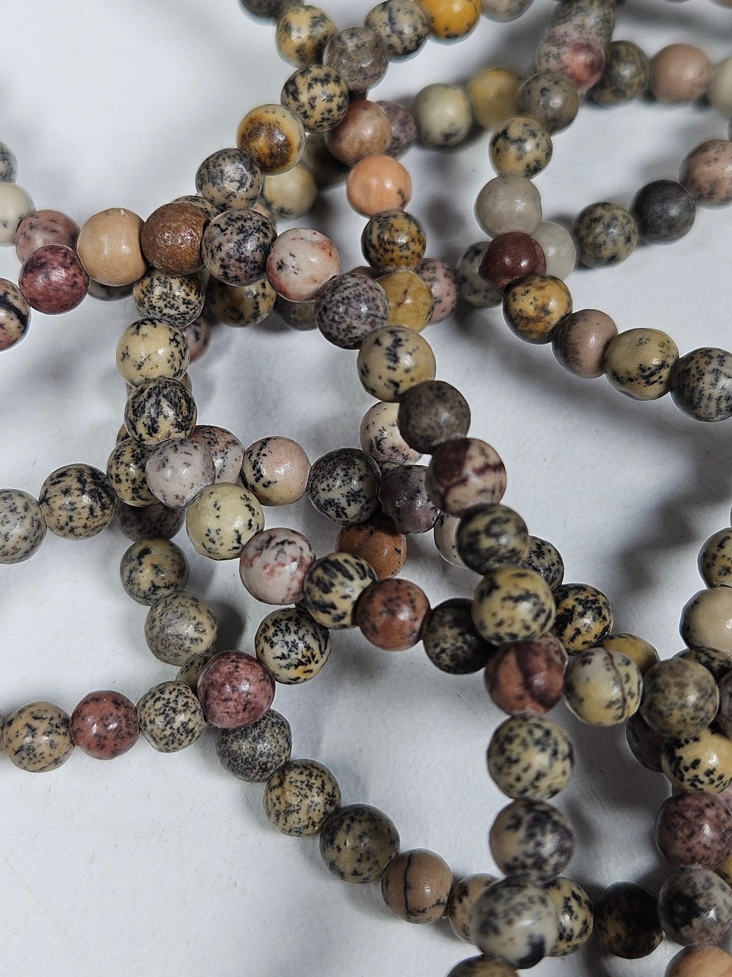 Landschap Jaspis armband 4mm