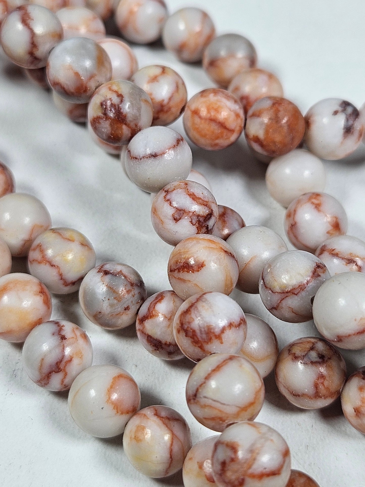 Red Vein Jaspis kralenstreng 8mm