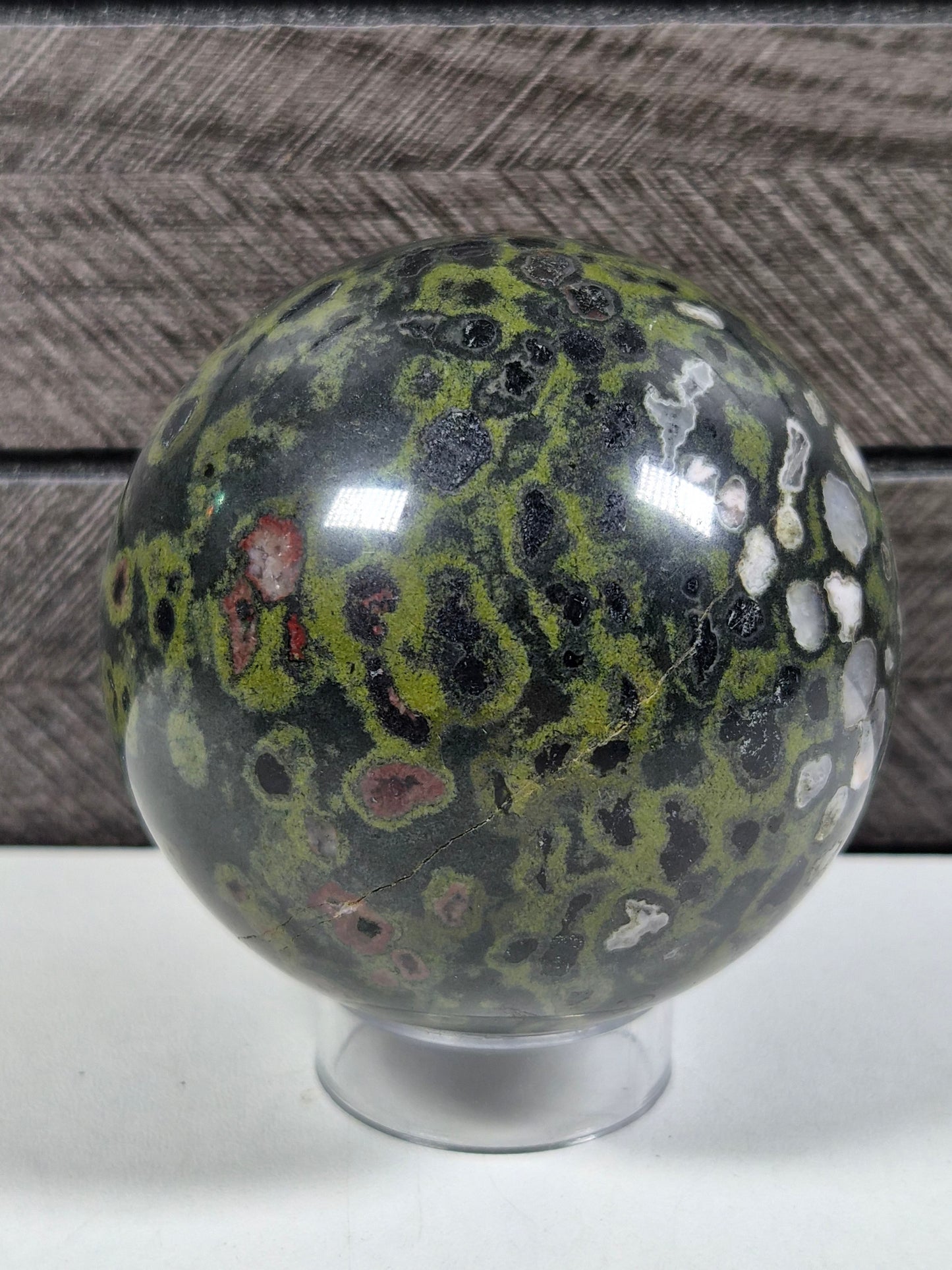 Pruimenbloesem Jaspis bol 452 gram