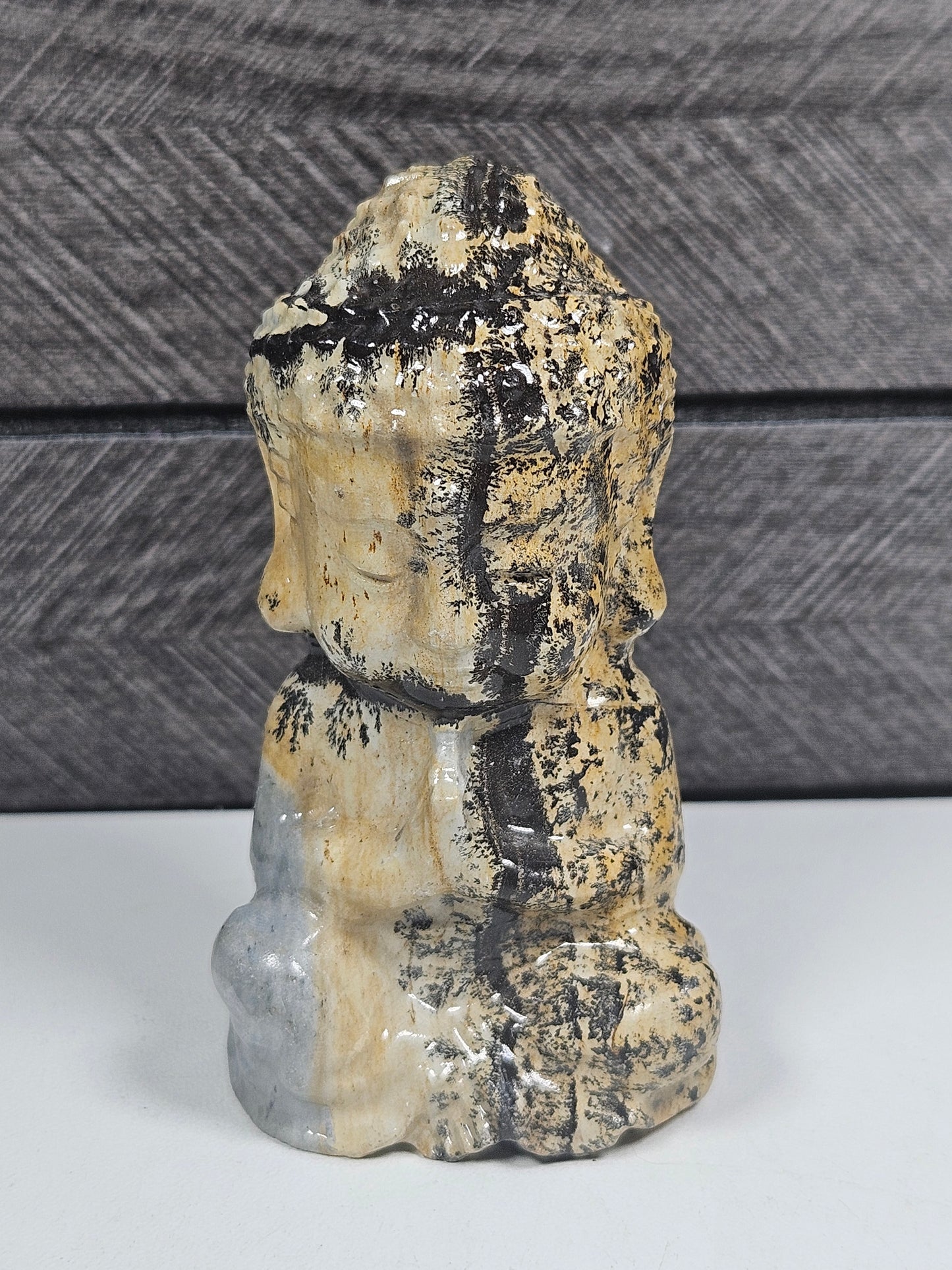 Landschap Jaspis Buddha 132 gram