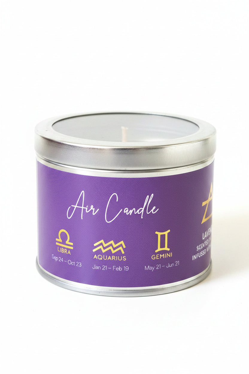 Geurkaars Air met Amethist - Lavendel