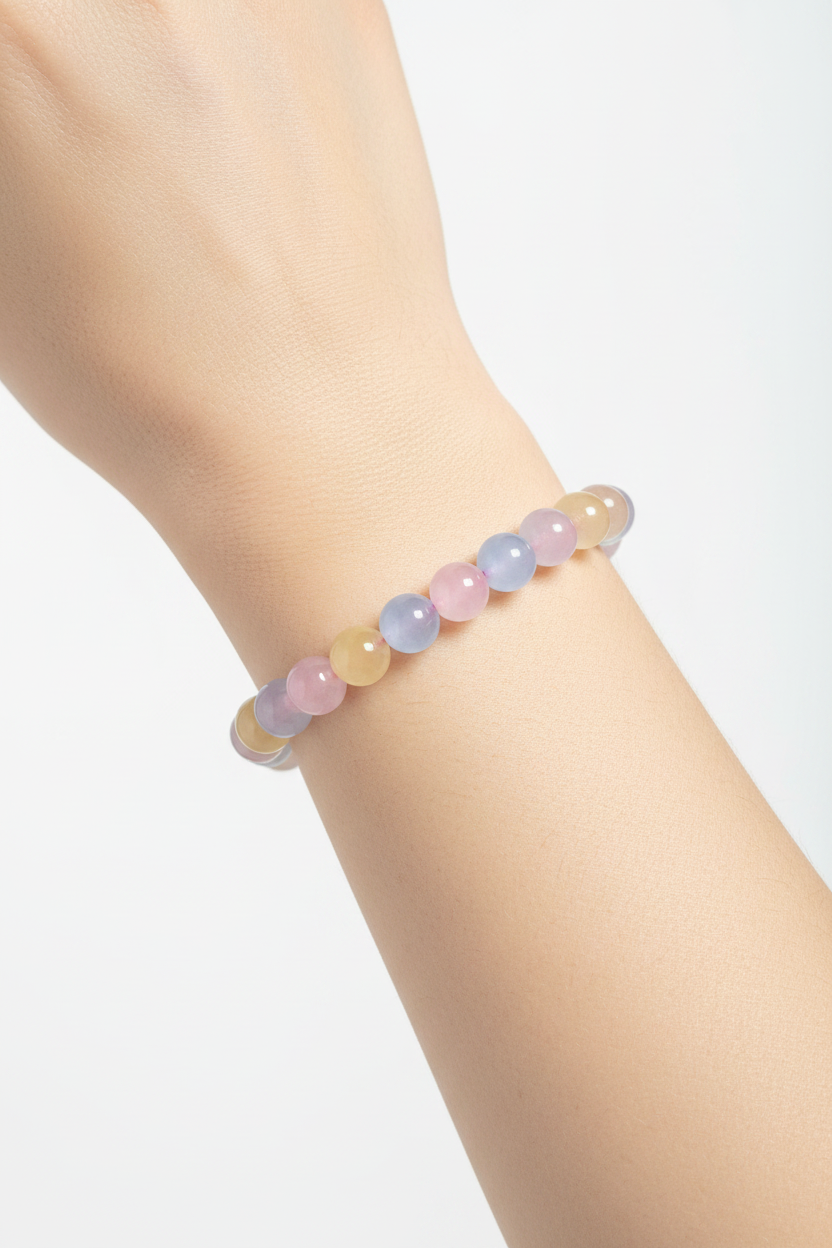 Morganiet/Aquamarijn Armband 8mm