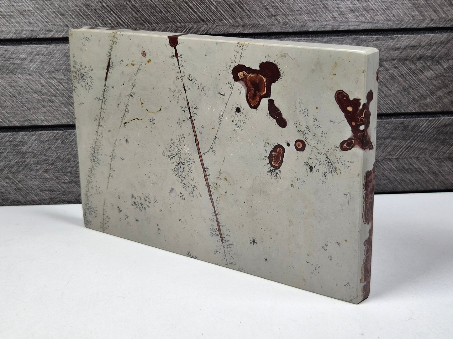 Vlekken Jaspis slab 420 gram
