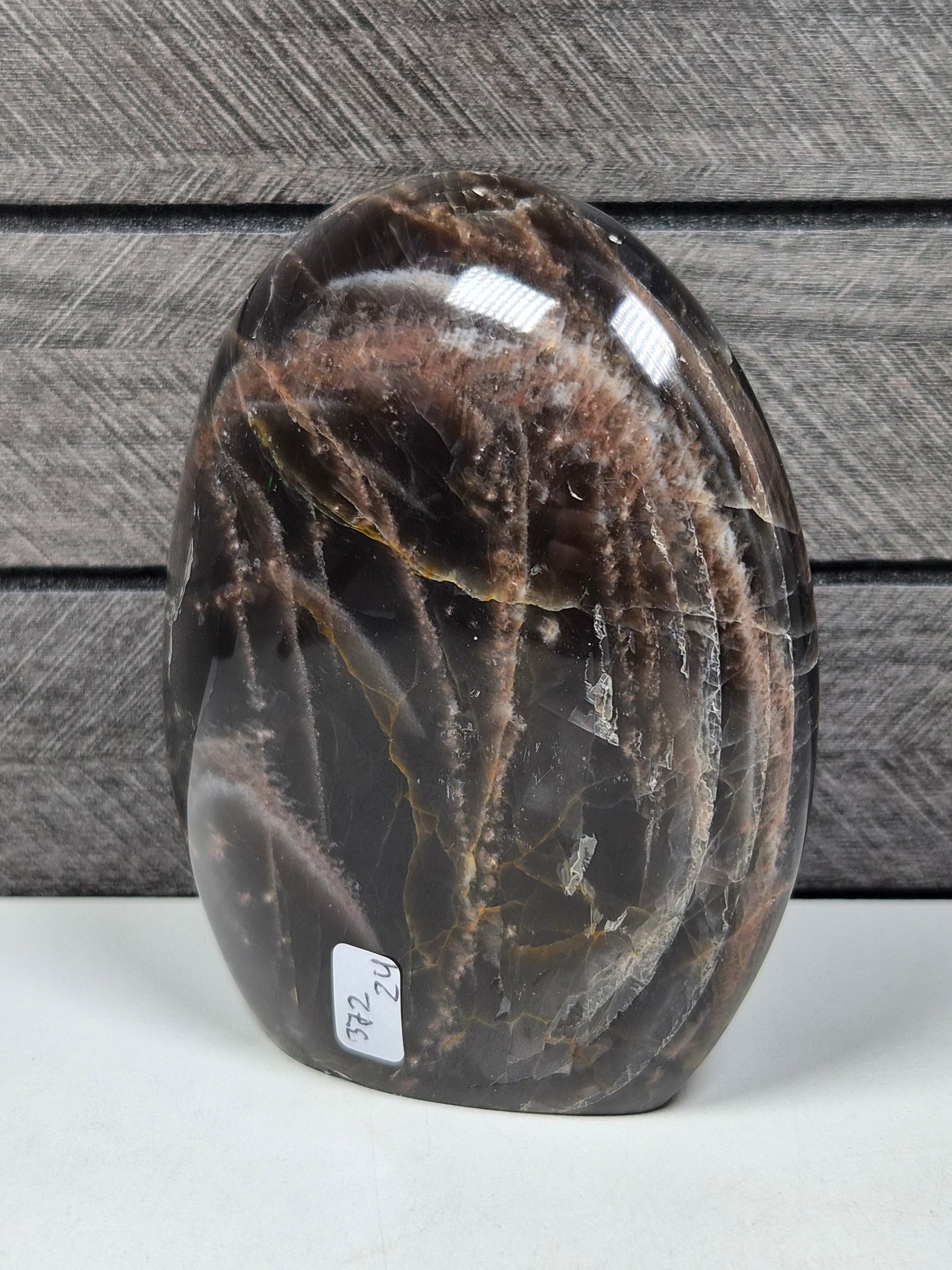 Zwarte Maansteen sculptuur 372 gram