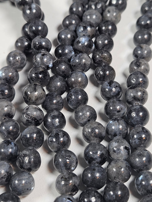 Larvikiet kralenstreng 8mm