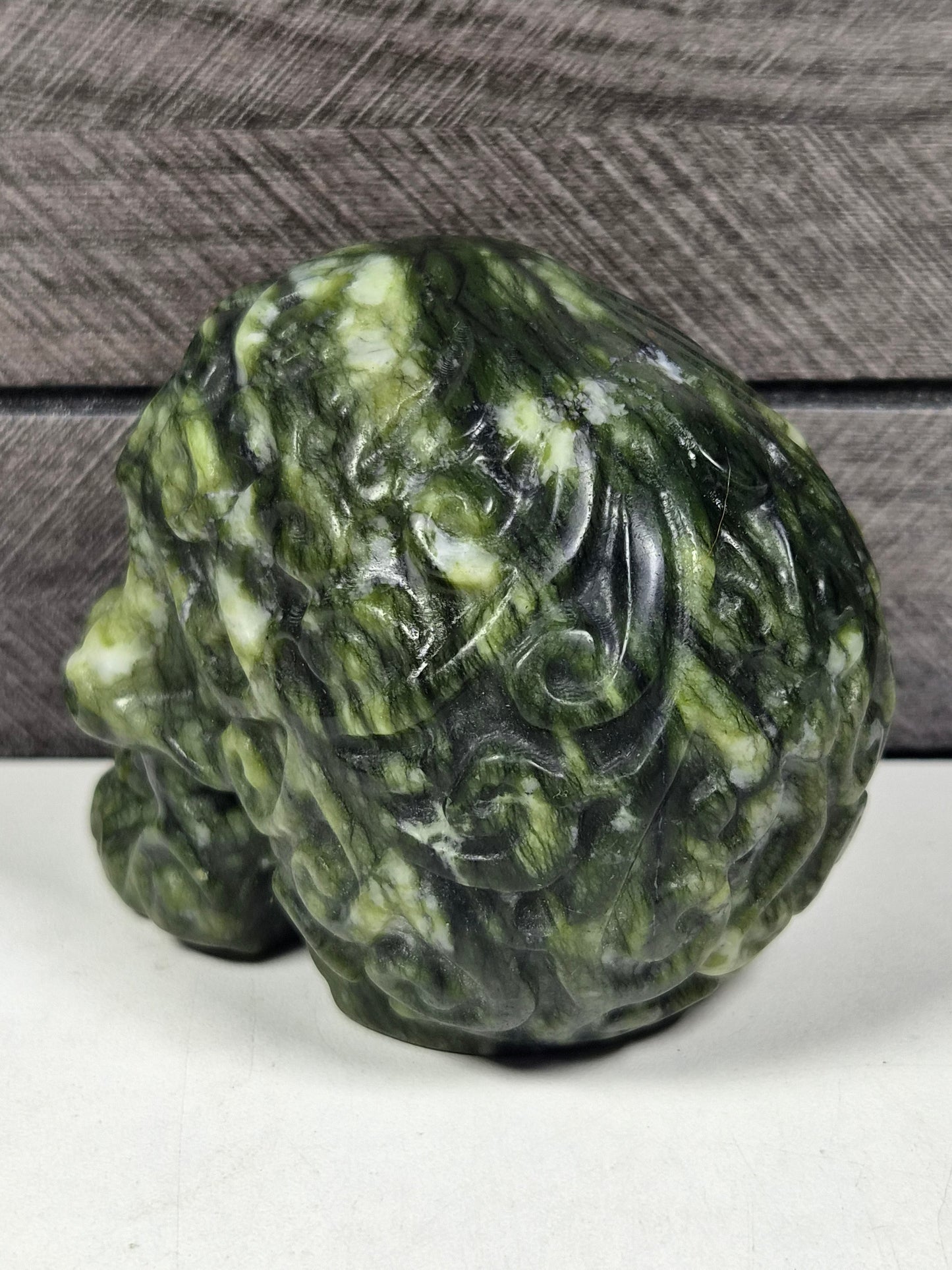 Groene Jade Schedel 475 gram