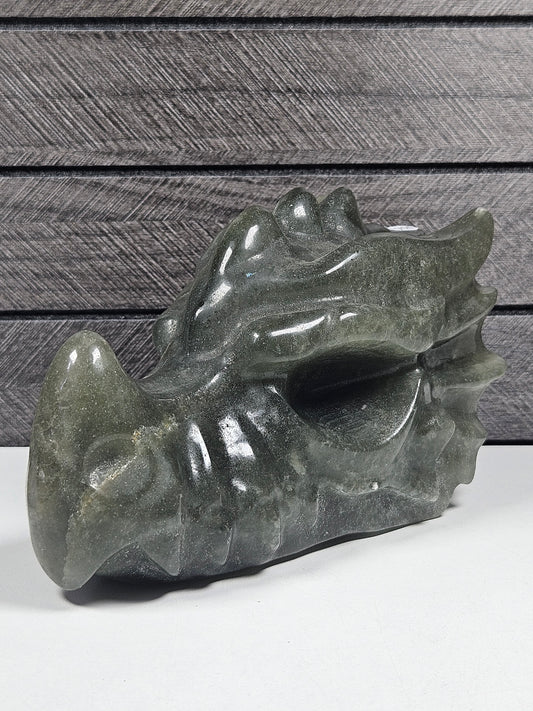 Groene Aventurijn Drakenkop 1060 gram
