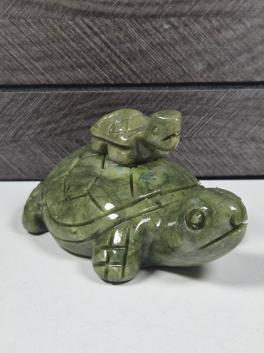 Groene Jade Schildpad Ouder en Kind 300 gram nr2