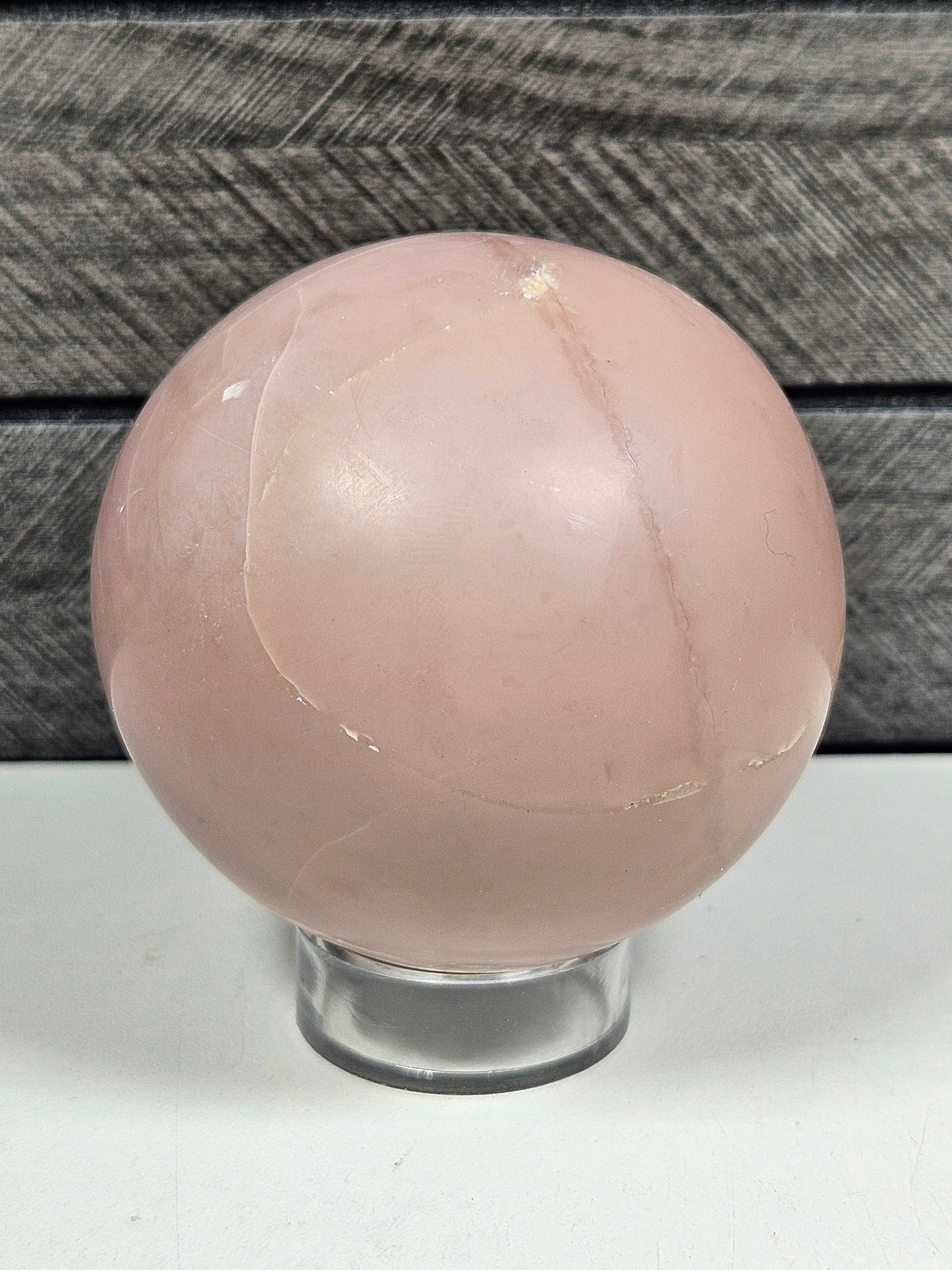 Roze opaal bol 424 gram