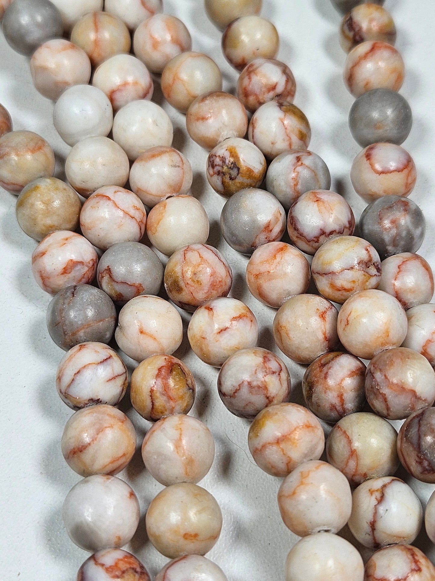 Red Vein Jaspis kralenstreng 10mm