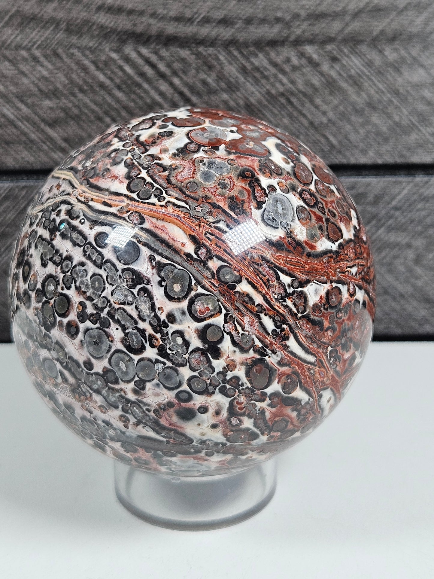 Luipaard Jaspis bol 360 gram