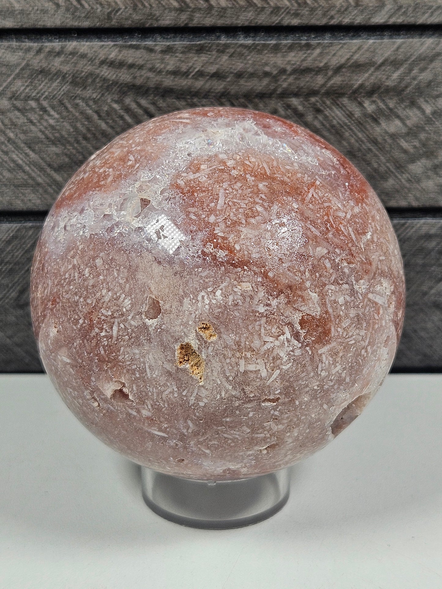 Roze amethist bol 538 gram
