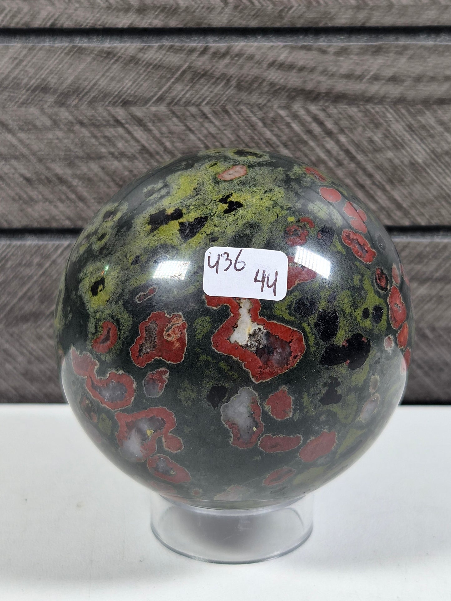 Pruimenbloesem Jaspis bol 436 gram