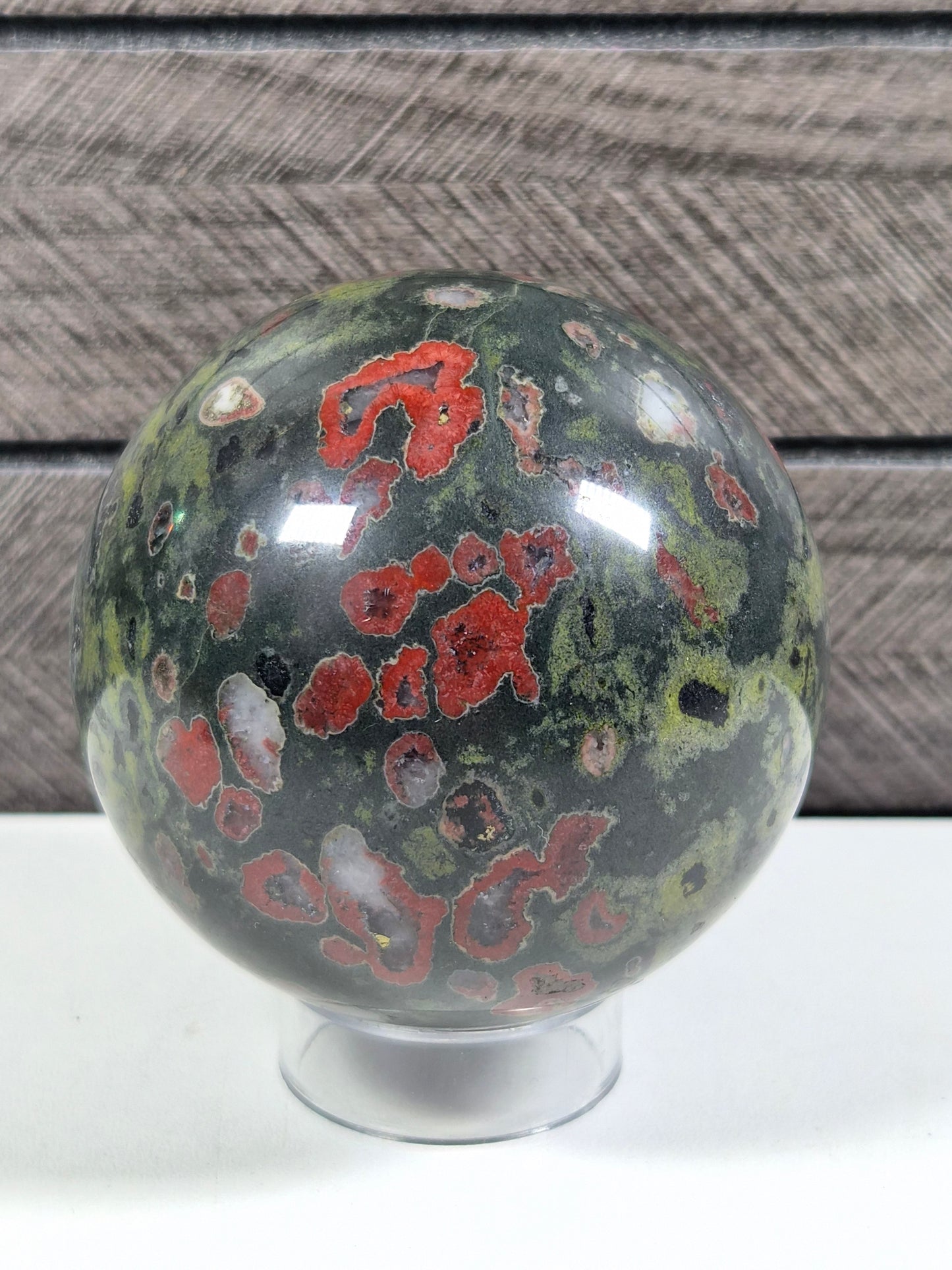 Pruimenbloesem Jaspis bol 436 gram