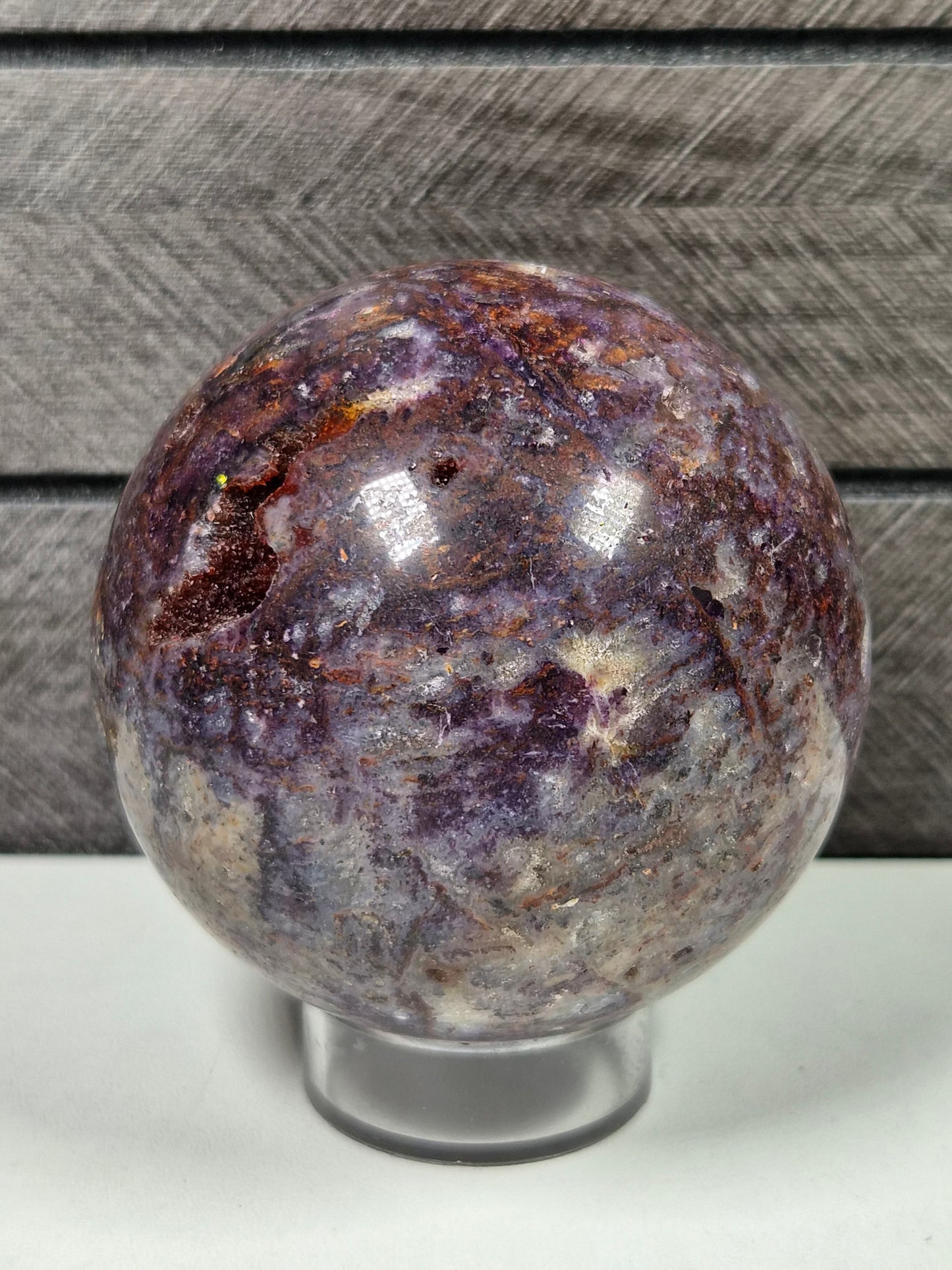 Fluoriet/Chalcedoon mix Bol 420 gram