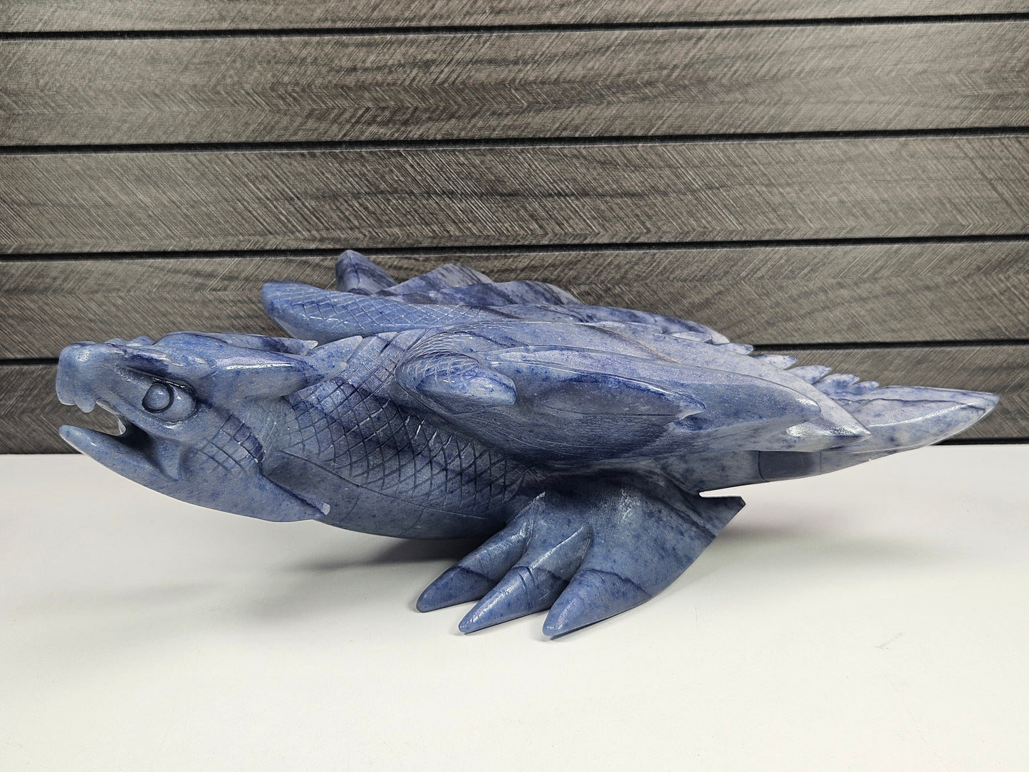 Blauwe Aventurijn Draak 2980 gram