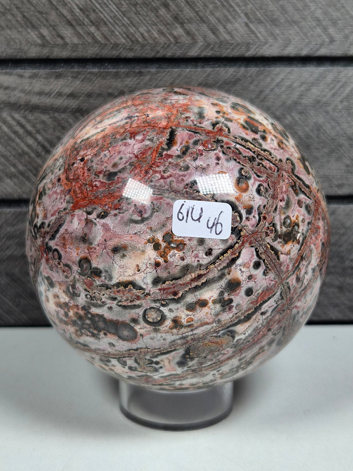 Luipaard Jaspis bol 614 gram