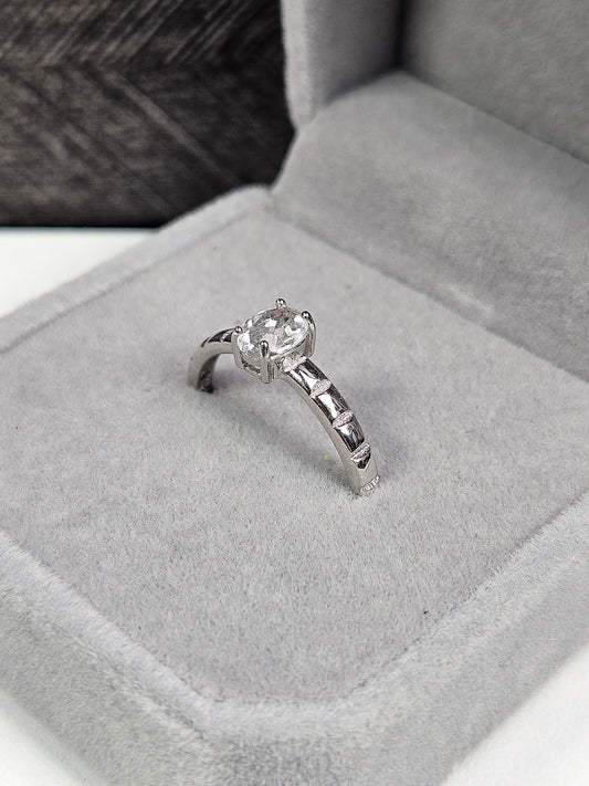 Bergkristal s925 (zilver) verstelbare ring nr11