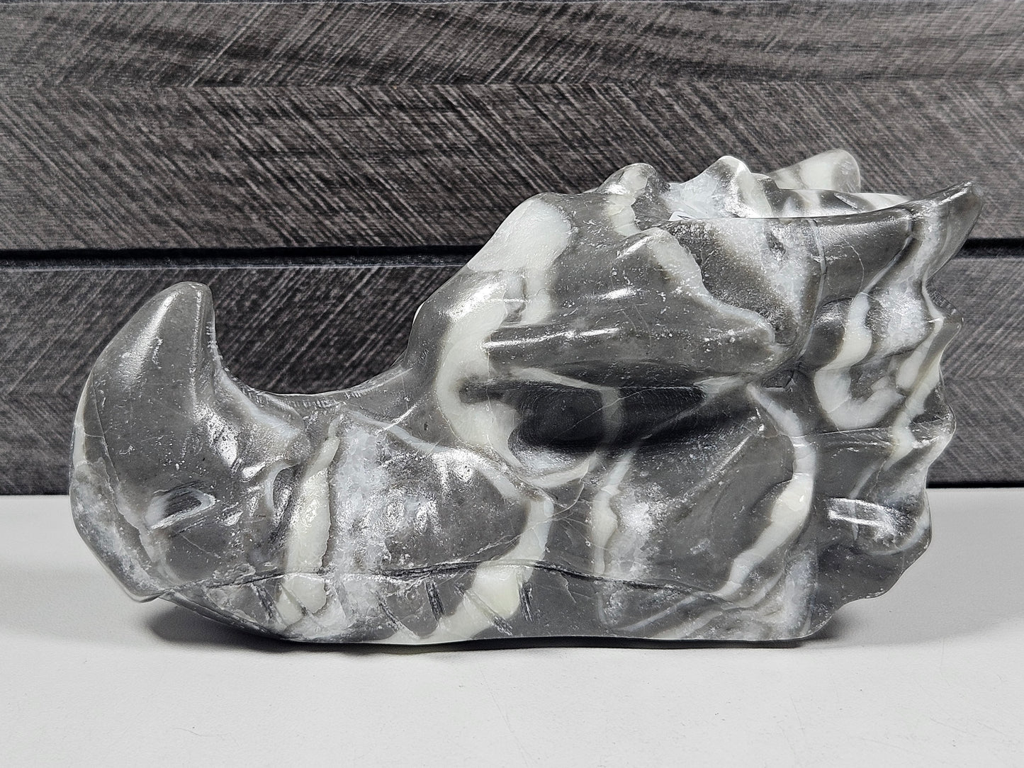 Sea Shell Jaspis Drakenkop 514 gram