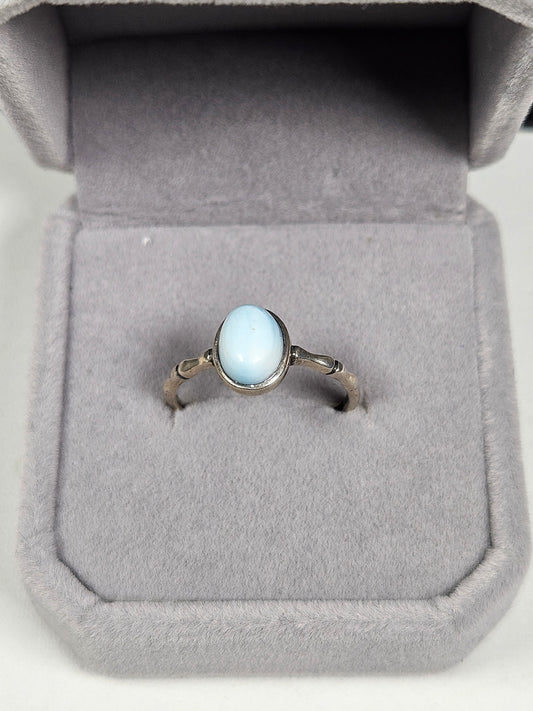Larimar s925 (zilver) verstelbare ring nr62