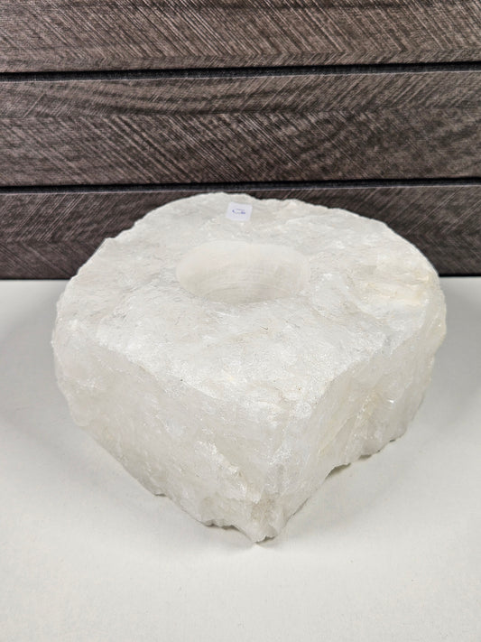 Bergkristal waxinehouder