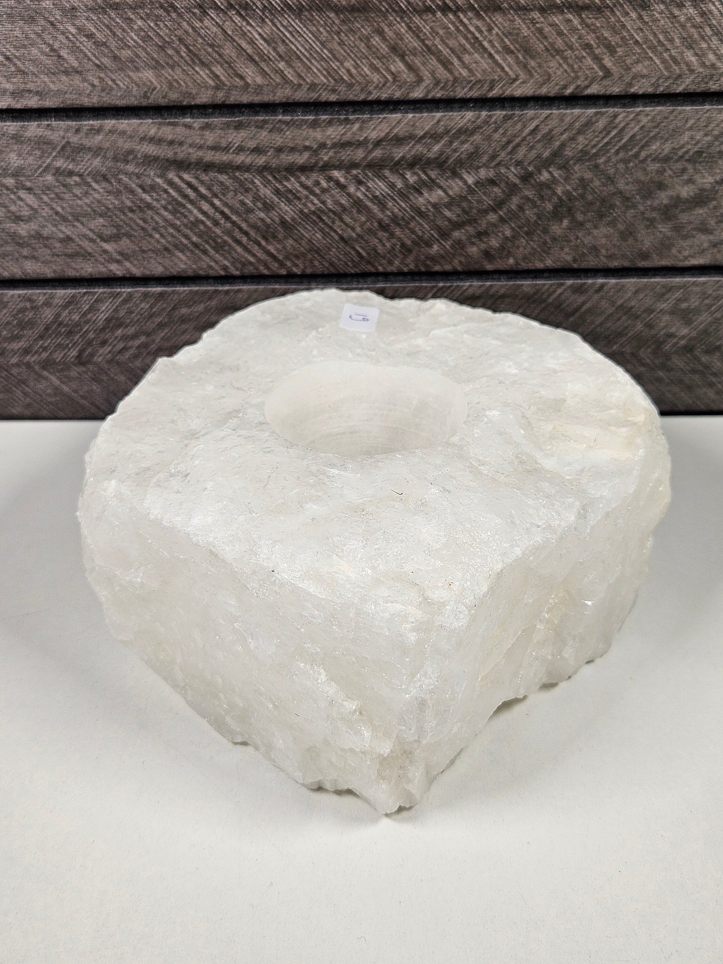 Bergkristal waxinehouder