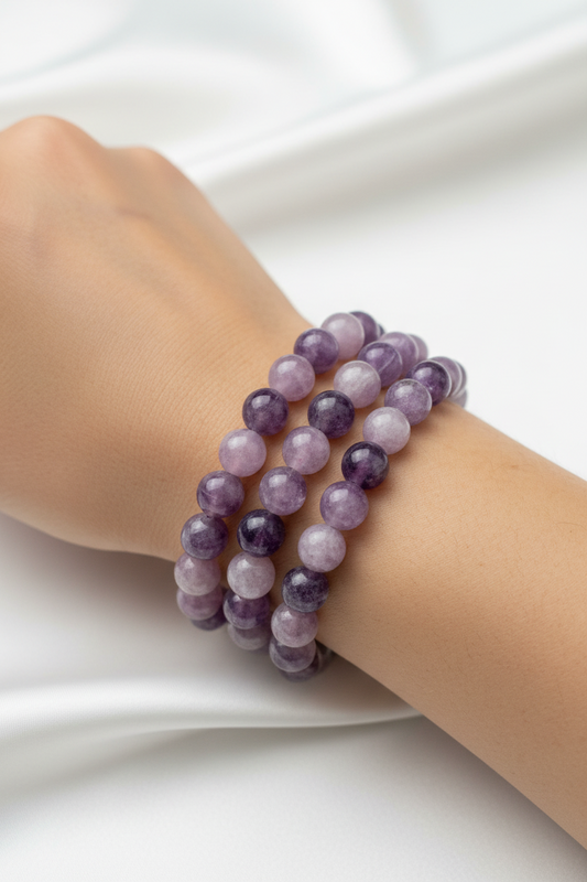 Lepidoliet armband 6mm