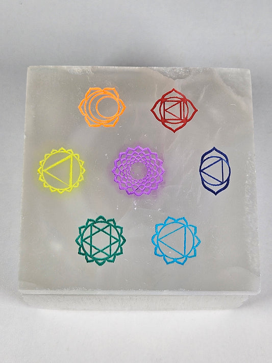Seleniet Sieradendoosje Chakra vierkant